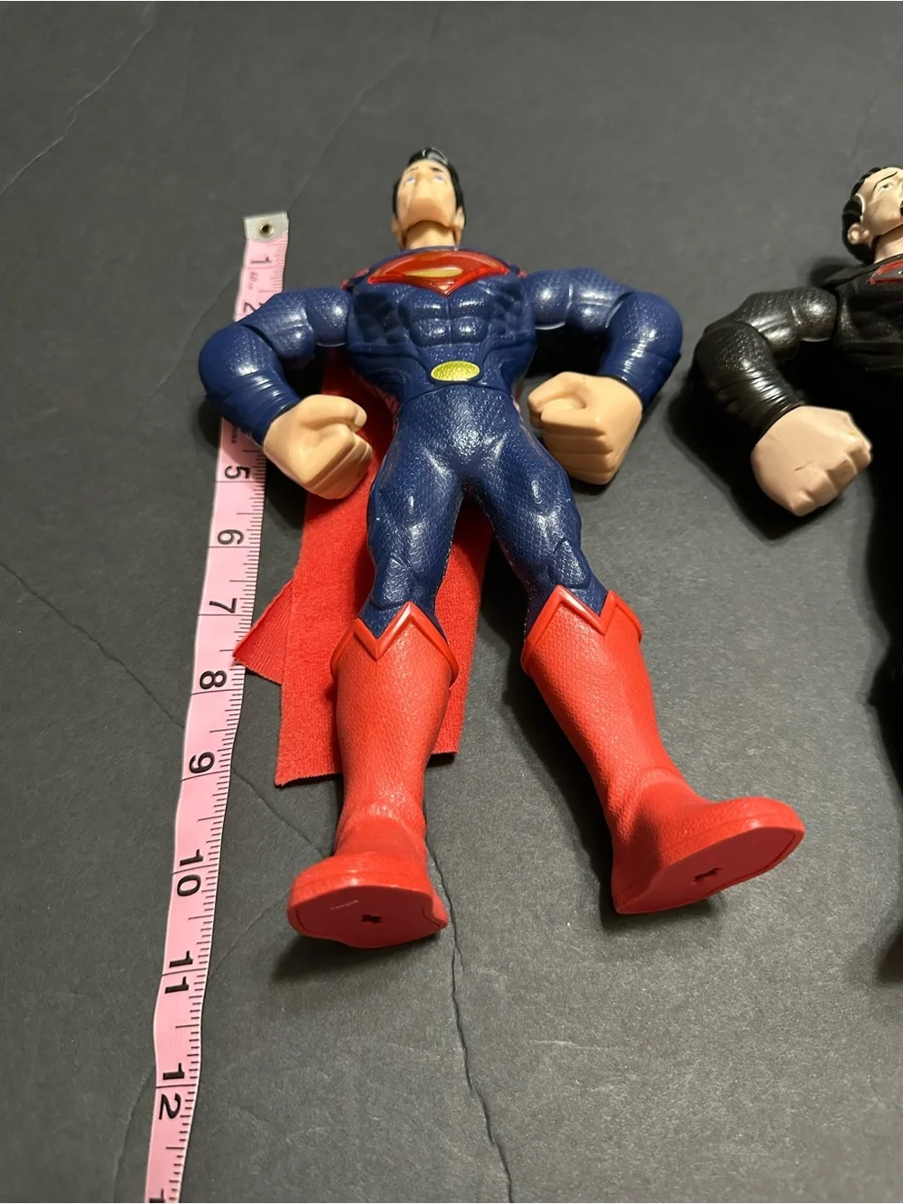Mattel Blue & Red and Black Superhero Action Figure Duo